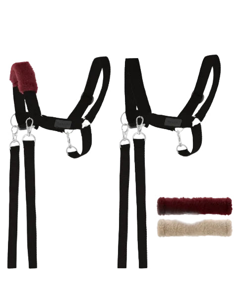 Múll & taumur fyrir Hobby Hesta - svart með flís