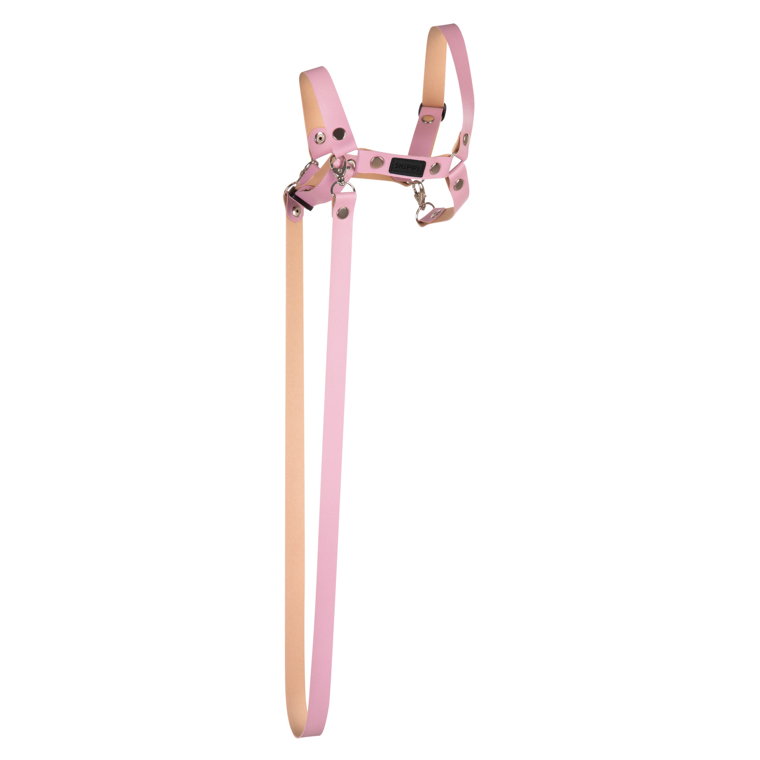 Múll & taumur fyrir Hobby Hesta úr PVC leðri - bleikt