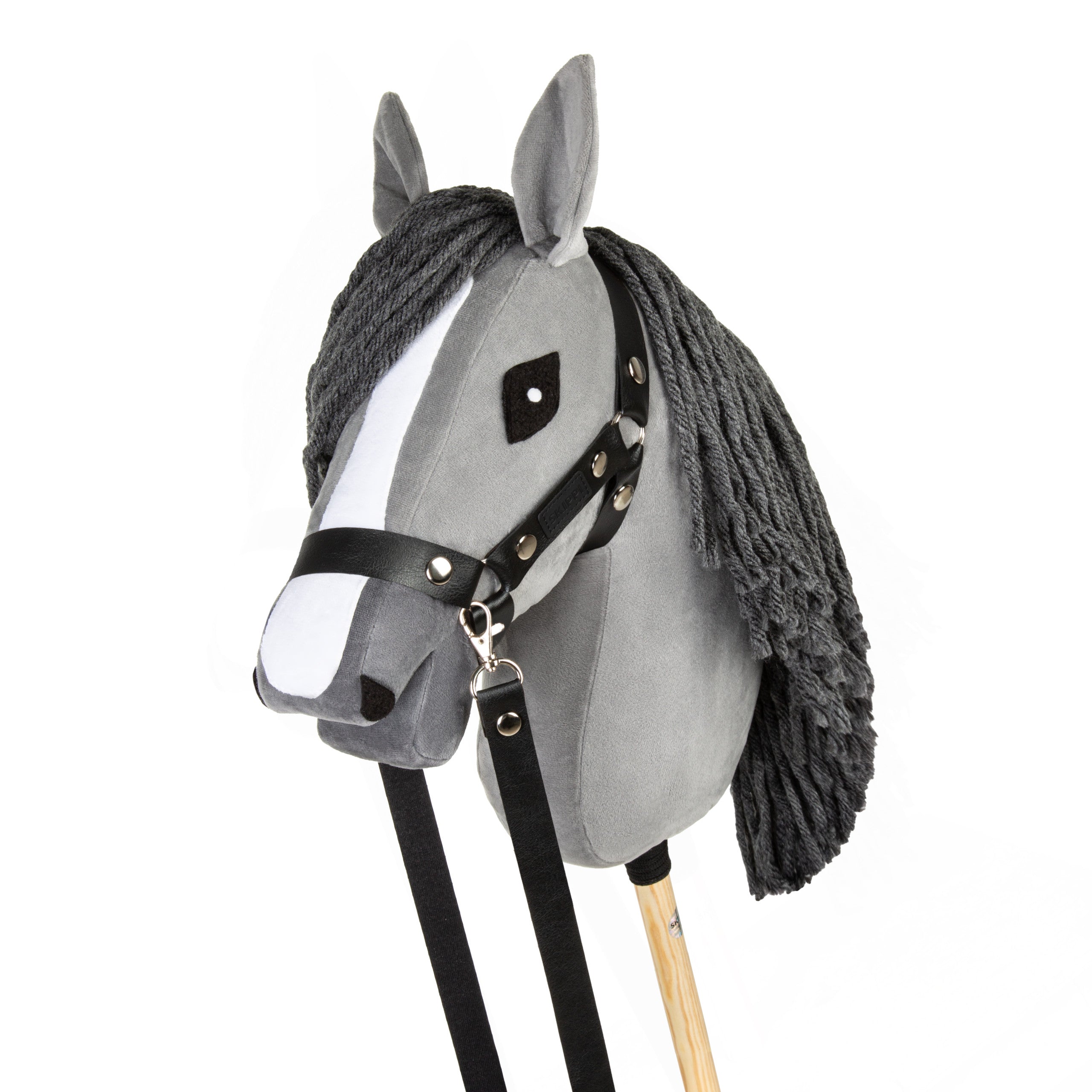Múll & taumur fyrir Hobby Hesta úr PVC leðri - svart