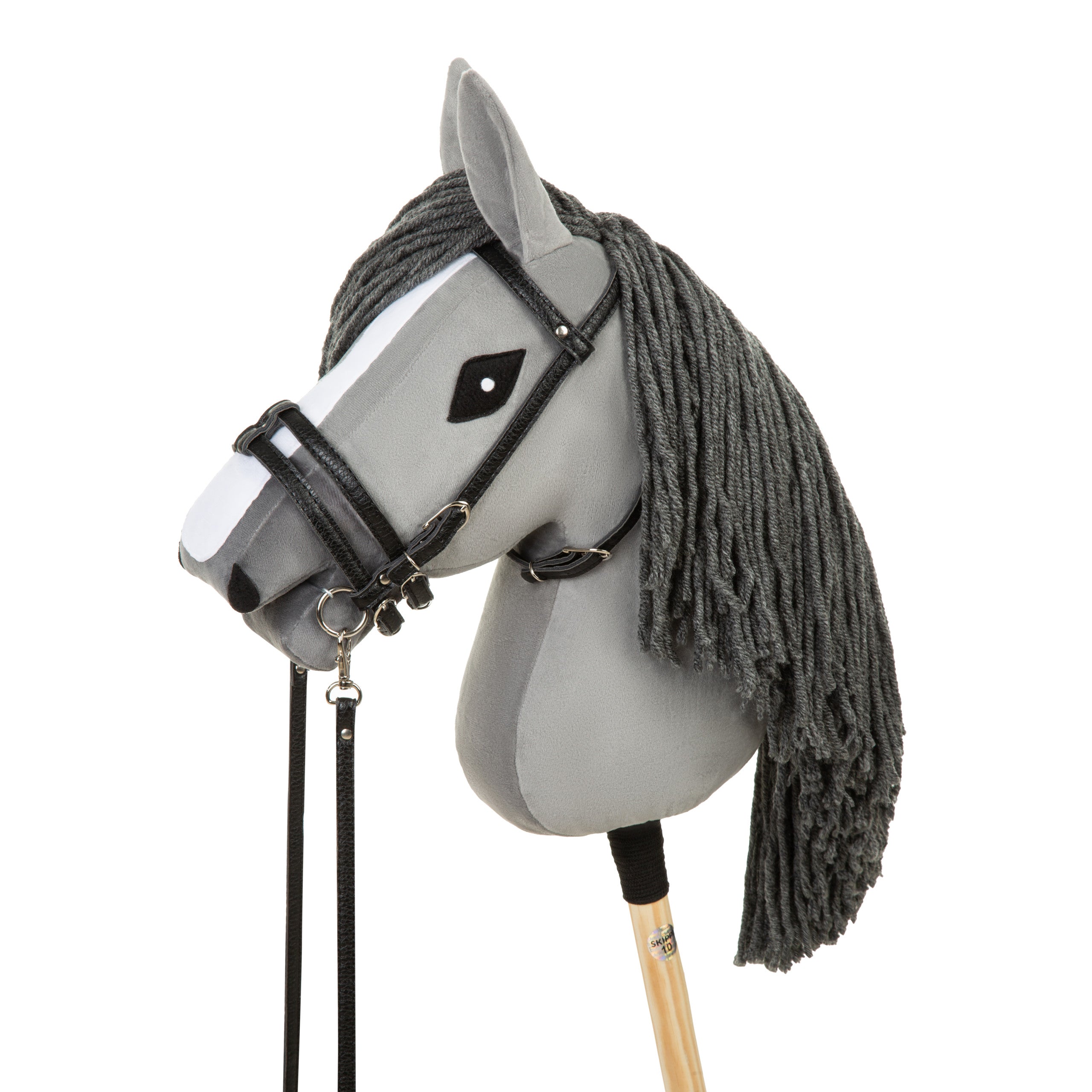 Múll & taumur fyrir Hobby Hesta úr PVC leðri - svart